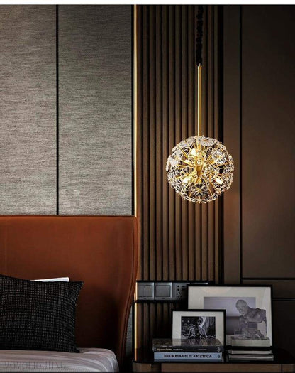 Classic Brass Dandelion Chandelier-Nobipets