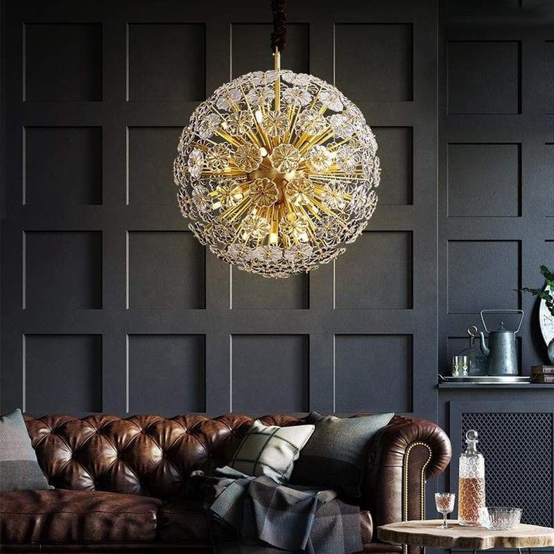 Classic Brass Dandelion Chandelier-Nobipets