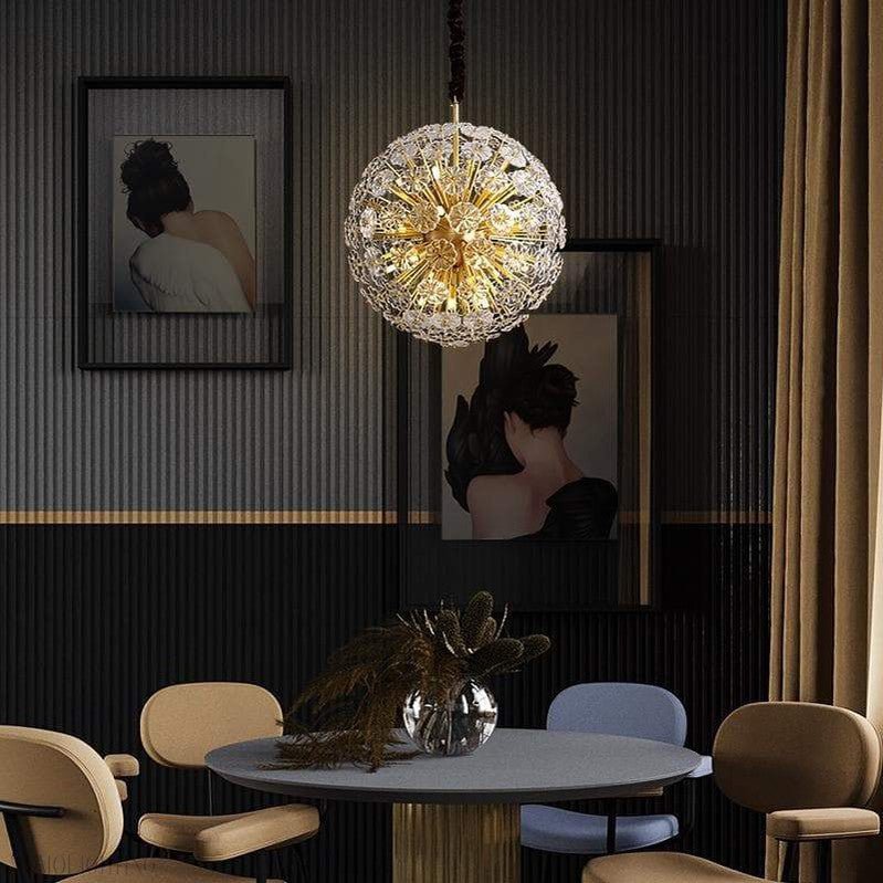 Classic Brass Dandelion Chandelier-Nobipets