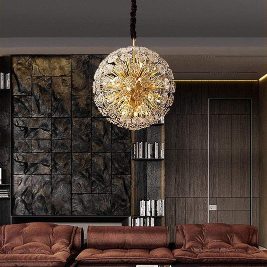 Classic Brass Dandelion Chandelier-Nobipets