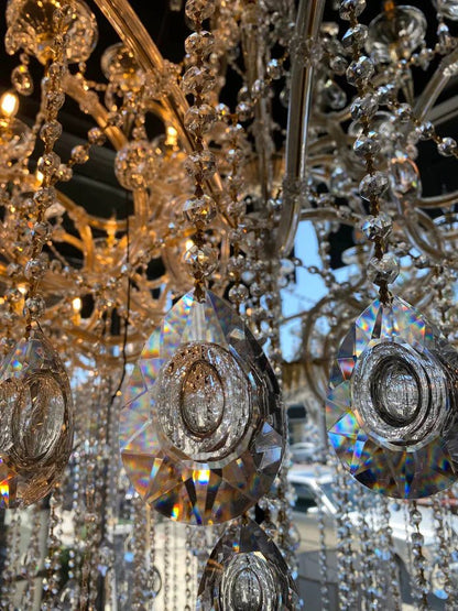 Classic Modern Multi-layers Crystal Chandelier for Staircase/Foyer/Villa-Nobipets