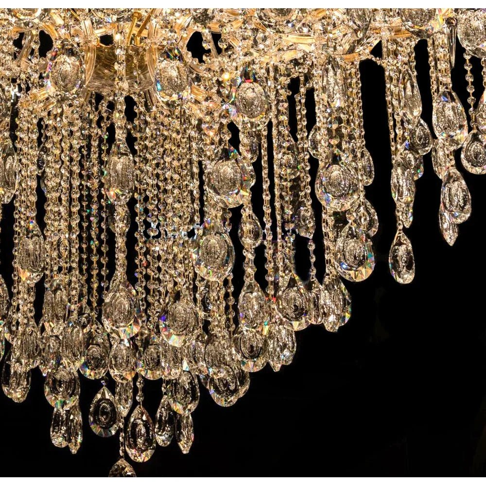 Classic Modern Multi-layers Crystal Chandelier for Staircase/Foyer/Villa-Nobipets