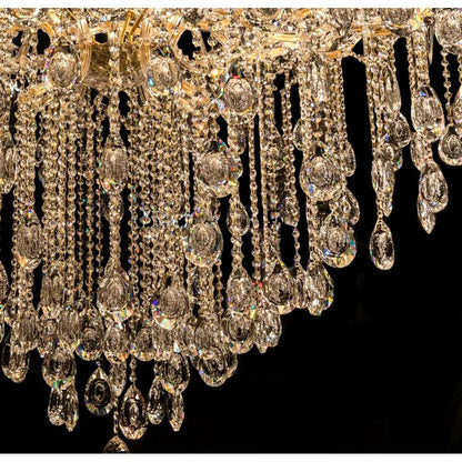 Classic Modern Multi-layers Crystal Chandelier for Staircase/Foyer/Villa-Nobipets
