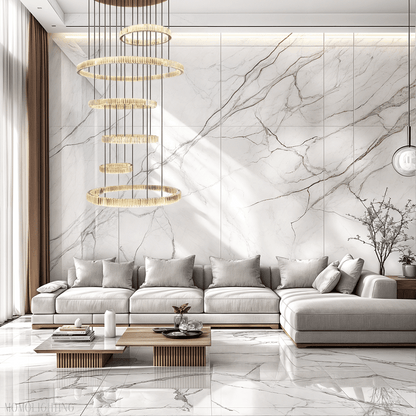 Cleo Foyer & Staircase Ring Chandelier 31"D-Nobipets