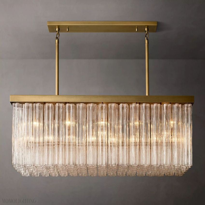 Cloe Rectangle Chandelier-Nobipets