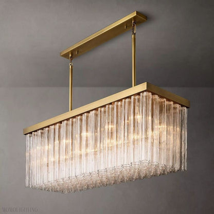 Cloe Rectangle Chandelier-Nobipets