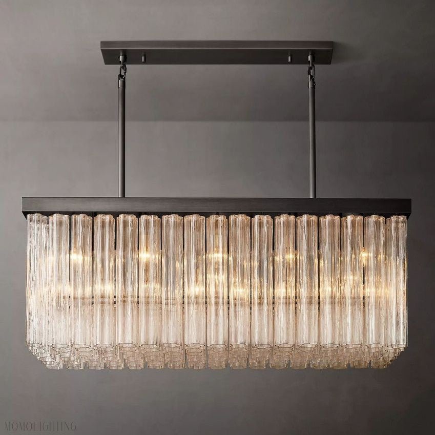 Cloe Rectangle Chandelier-Nobipets