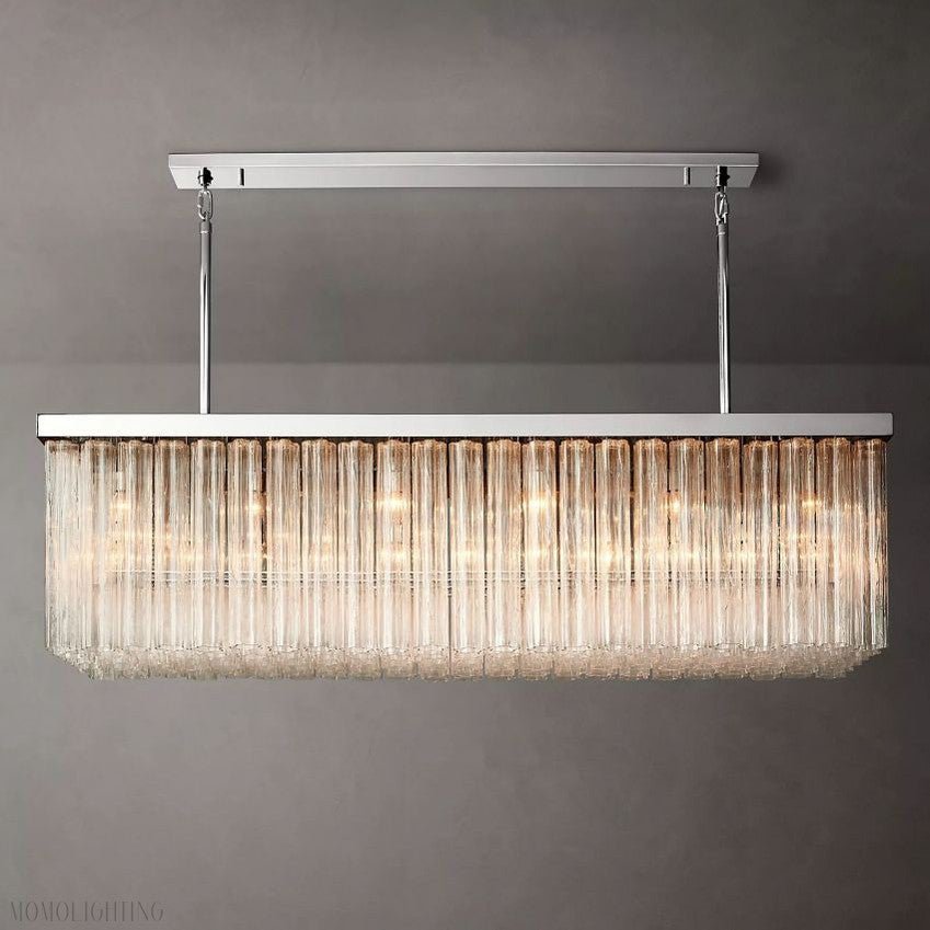 Cloe Rectangle Chandelier-Nobipets