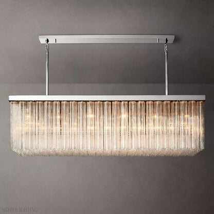 Cloe Rectangle Chandelier-Nobipets