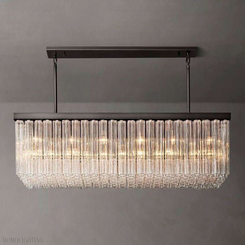 Cloe Rectangle Chandelier-Nobipets