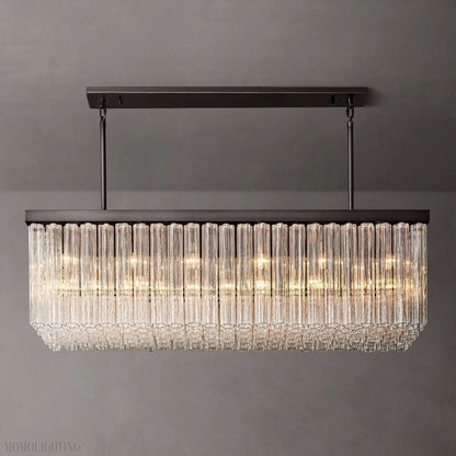 Cloe Rectangle Chandelier-Nobipets