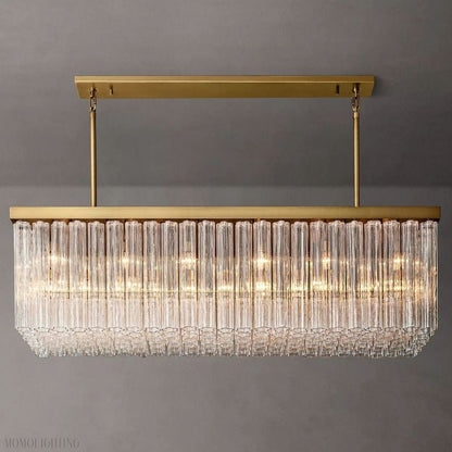 Cloe Rectangle Chandelier-Nobipets