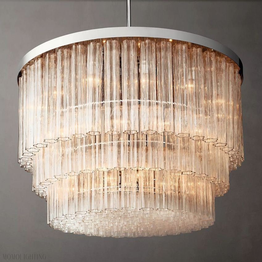 Cloe Round Chandelier-Nobipets