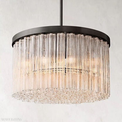 Cloe Round Chandelier-Nobipets