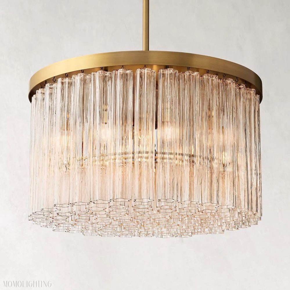 Cloe Round Chandelier-Nobipets