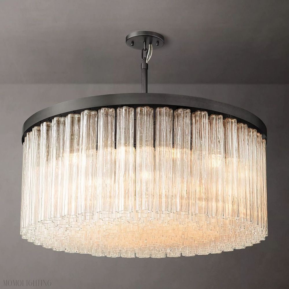 Cloe Round Chandelier-Nobipets