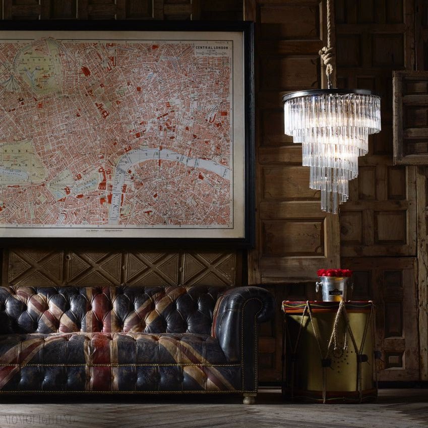 Cloe Spiral Chandelier-Nobipets