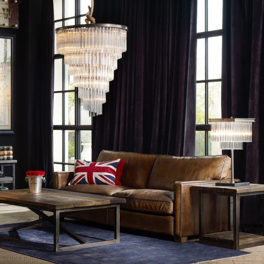 Cloe Spiral Chandelier-Nobipets