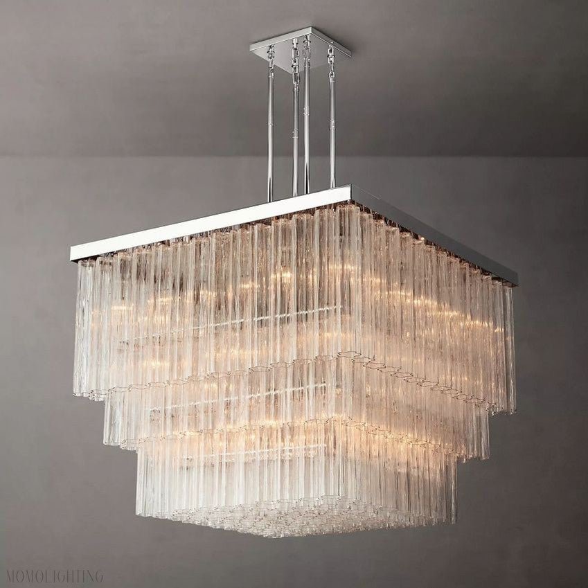 Cloe Square Chandelier 45"-Nobipets