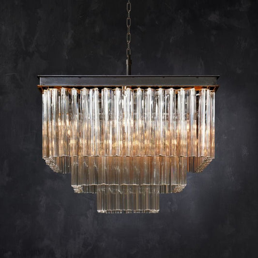 Cloe Square Chandelier-Nobipets