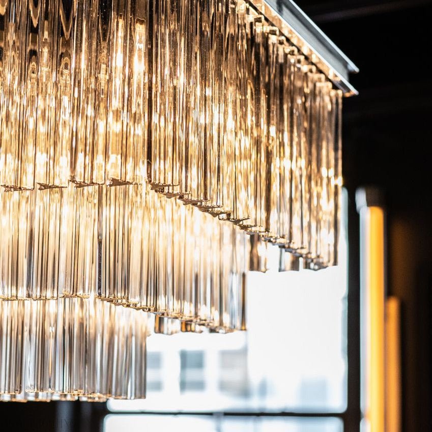 Cloe Square Chandelier-Nobipets