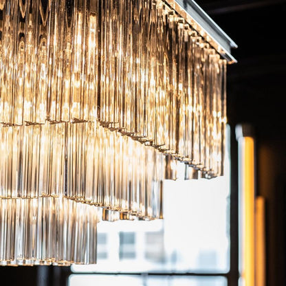 Cloe Square Chandelier-Nobipets