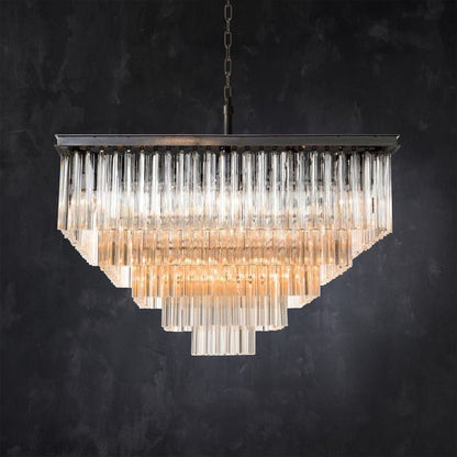 Cloe Square Chandelier-Nobipets