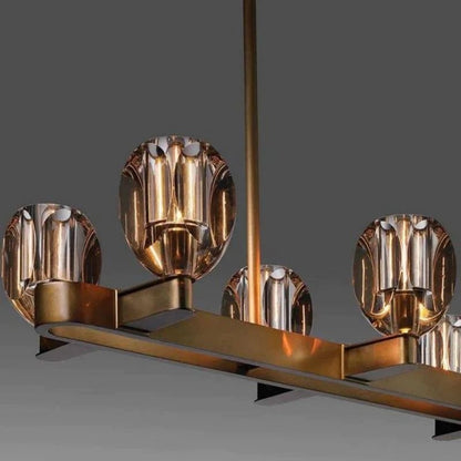 Cono Crystal 8-Lights Dining Pendant