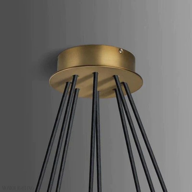 Cono Crystal Round Chandelier 60"-Nobipets