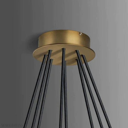 Cono Crystal Round Chandelier 60"-Nobipets