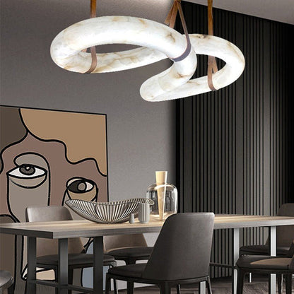 Contemporary Nordic Alabaster Chandelier-Nobipets