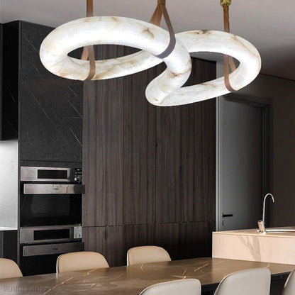 Contemporary Nordic Alabaster Chandelier-Nobipets