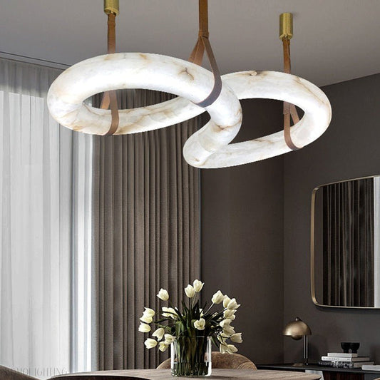 Contemporary Nordic Alabaster Chandelier-Nobipets