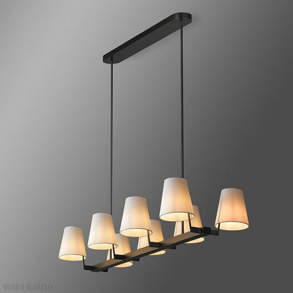 Corniche Circular Linear Chandelier 60'' for dining room & Kitchen-Nobipets