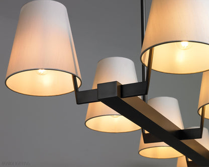 Corniche Circular Linear Chandelier 60'' for dining room & Kitchen-Nobipets