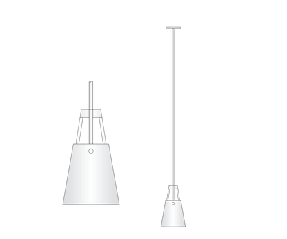 Corniche Circular Pendant //Living Room, Dining Room, Bedroom