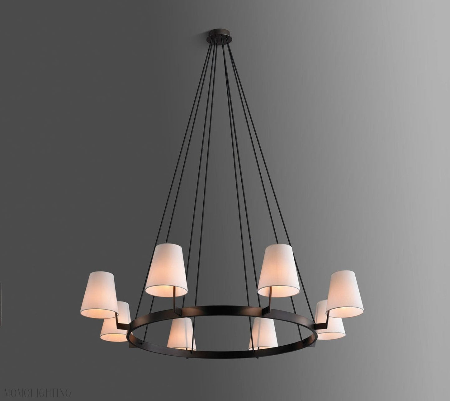 Corniche Circular Round Chandelier 60''-Nobipets