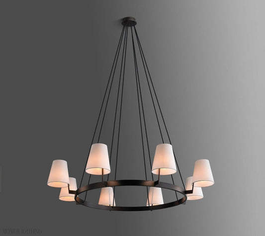 Corniche Circular Round Chandelier 60''-Nobipets