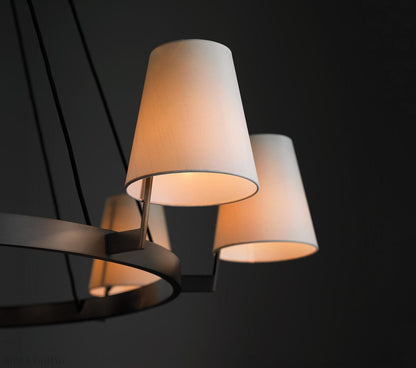 Corniche Circular Round Chandelier 60''-Nobipets