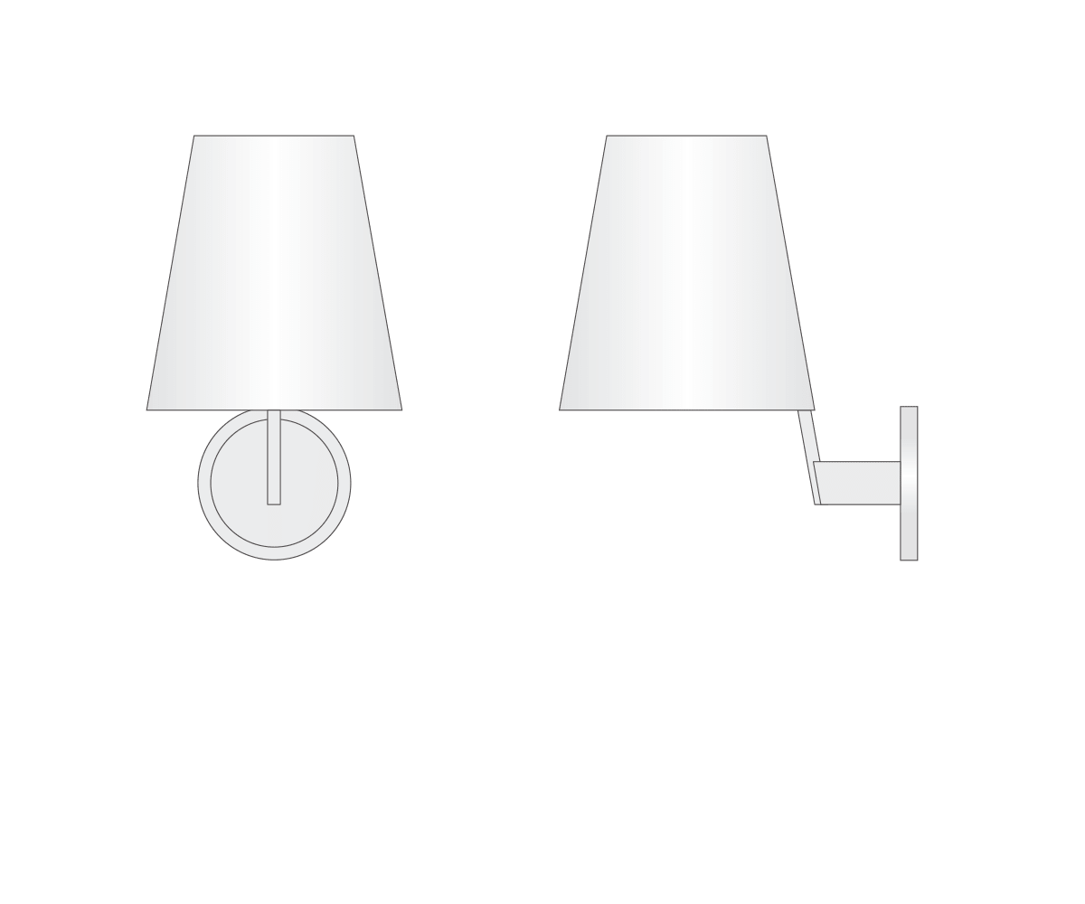 Corniche Circular Wall Sconces//Living Room, DiningRoom, Bedroom