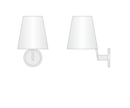 Corniche Circular Wall Sconces//Living Room, DiningRoom, Bedroom