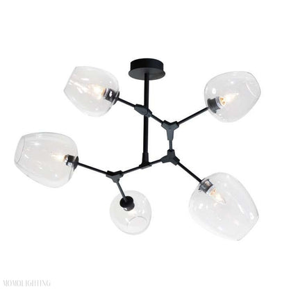 Covington Drop Globe Branching Bubble Chandelier 30''-Nobipets