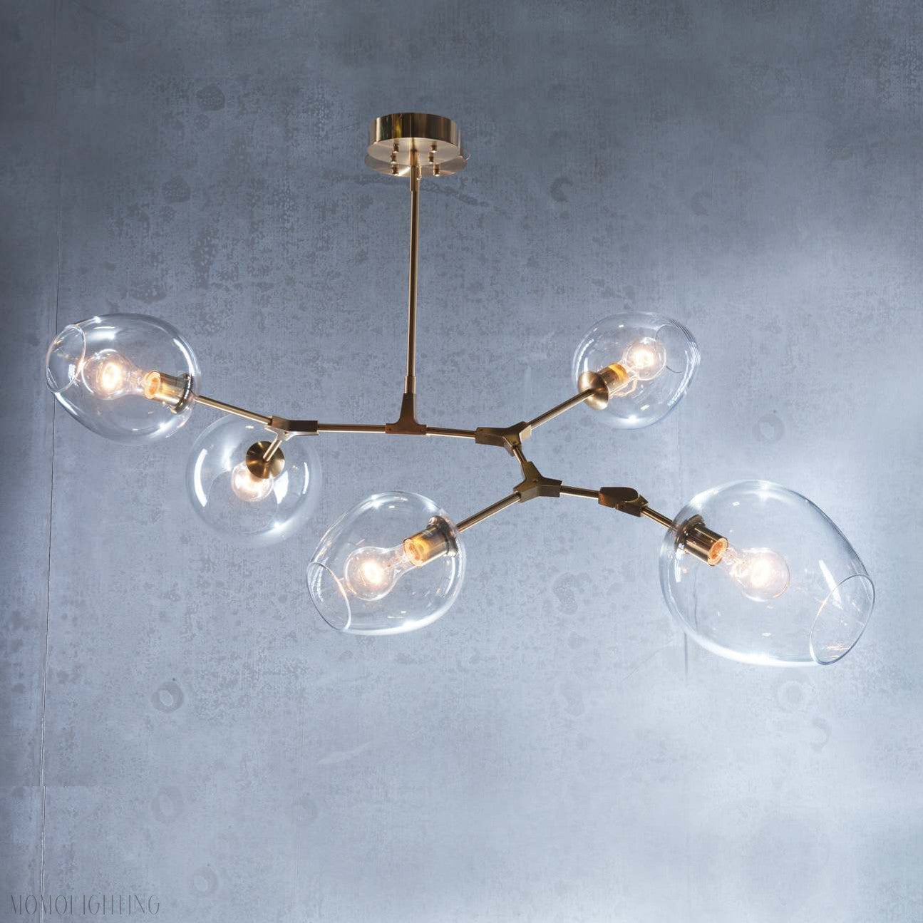 Covington Drop Globe Branching Bubble Chandelier 30''-Nobipets