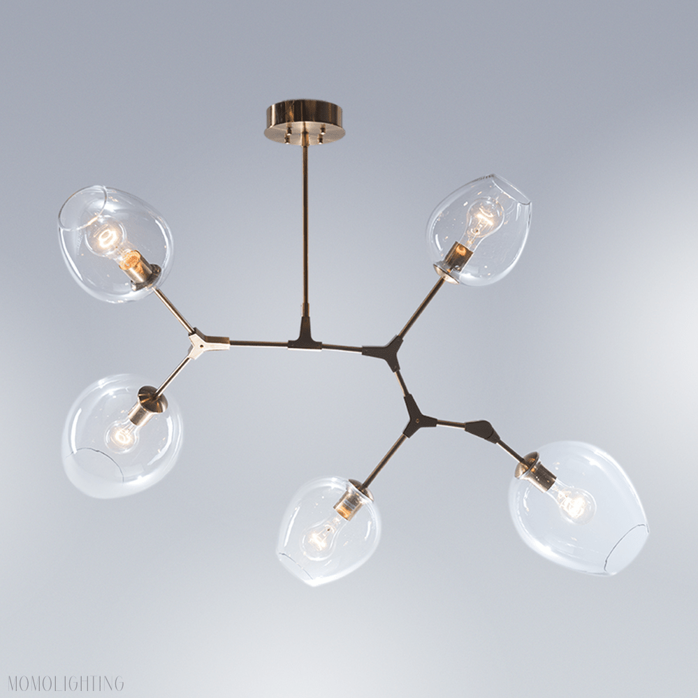 Covington Drop Globe Branching Bubble Chandelier 30''-Nobipets