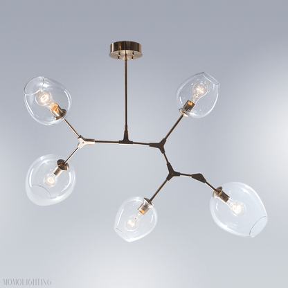 Covington Drop Globe Branching Bubble Chandelier 30''-Nobipets