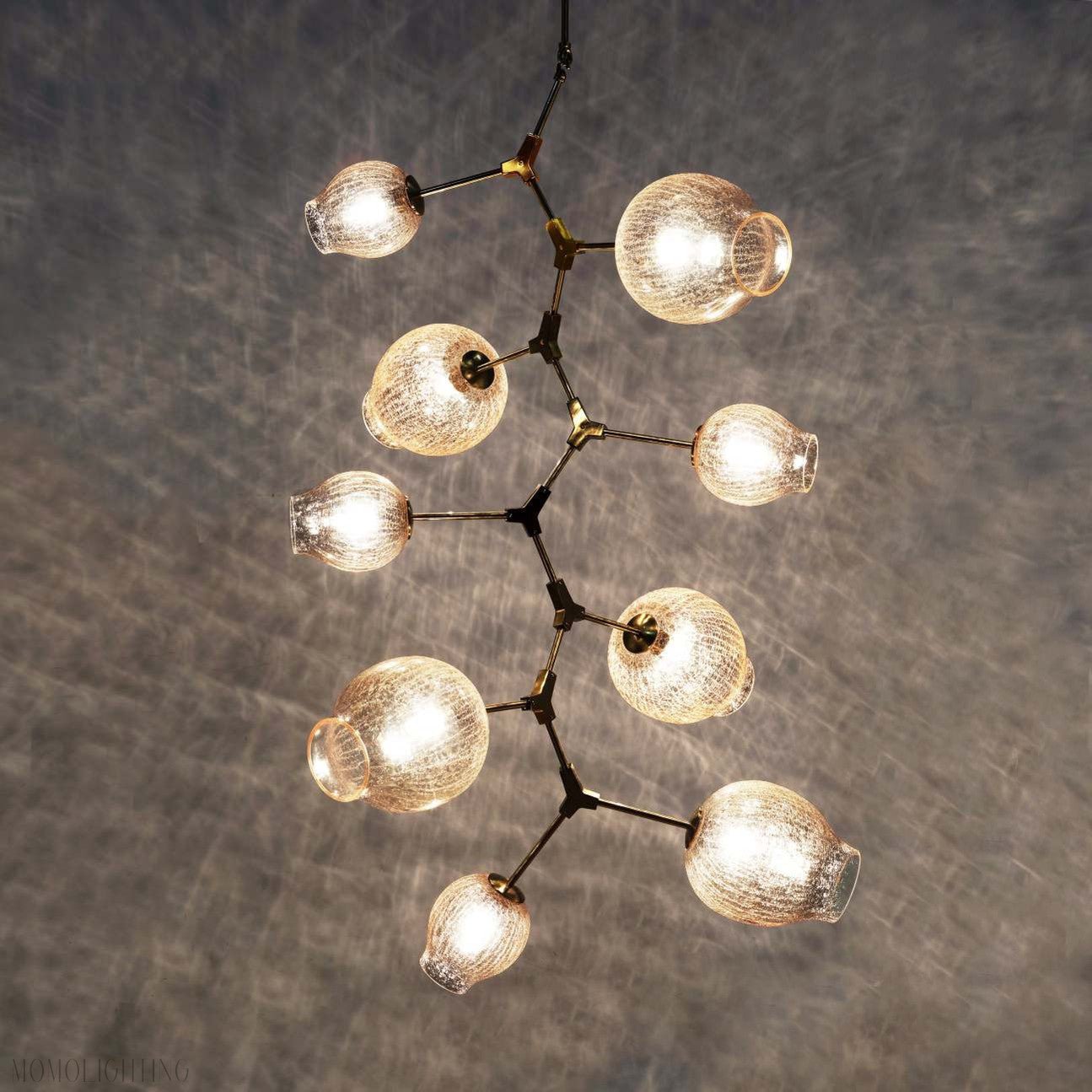 Covington Drop Globe Branching Bubble Chandelier 38''-Nobipets