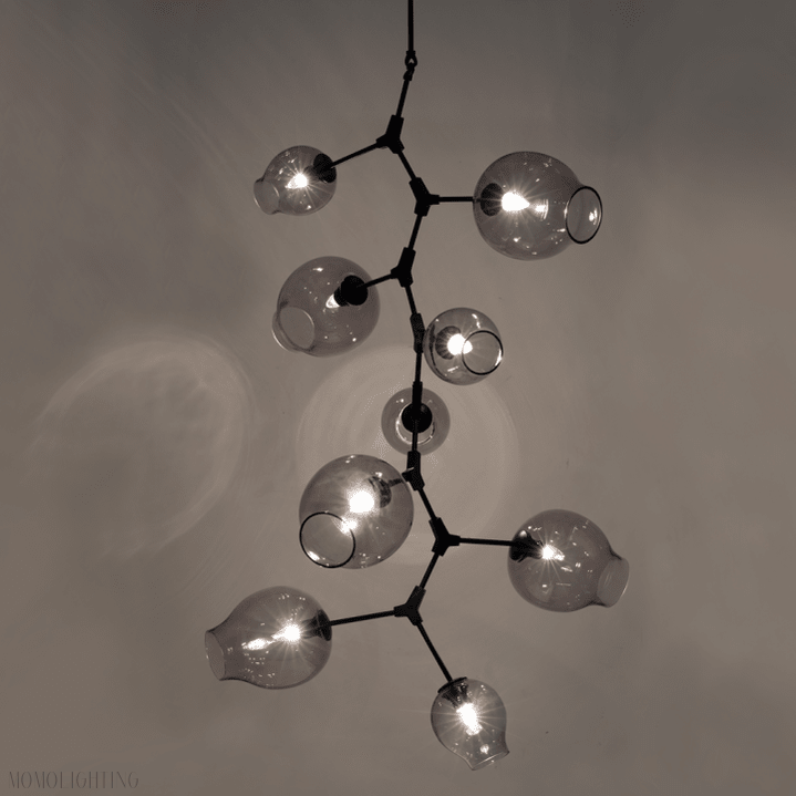 Covington Drop Globe Branching Bubble Chandelier 38''-Nobipets