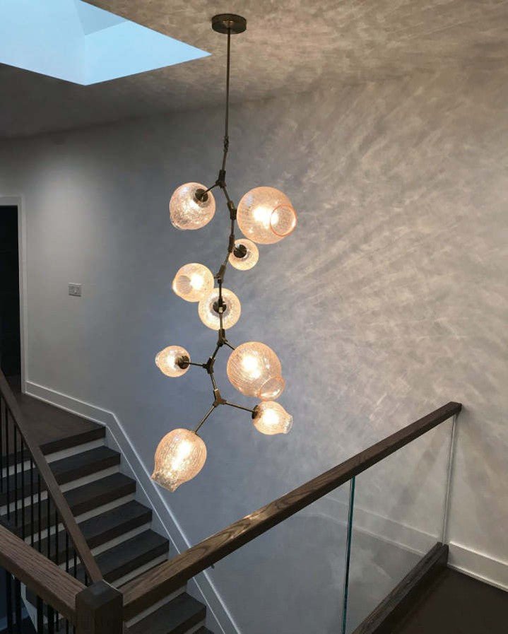 Covington Drop Globe Branching Bubble Chandelier 38''-Nobipets