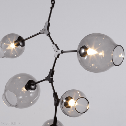 Covington Drop Globe Branching Bubble Chandelier 38''-Nobipets