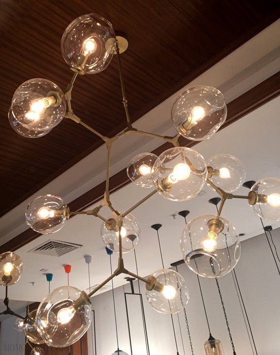 Covington Horizontal Globe Branching Bubble Chandelier-Nobipets